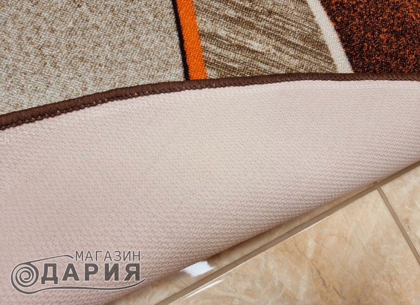 Мокетен килим ERIKA 8012 beige/orange елипса